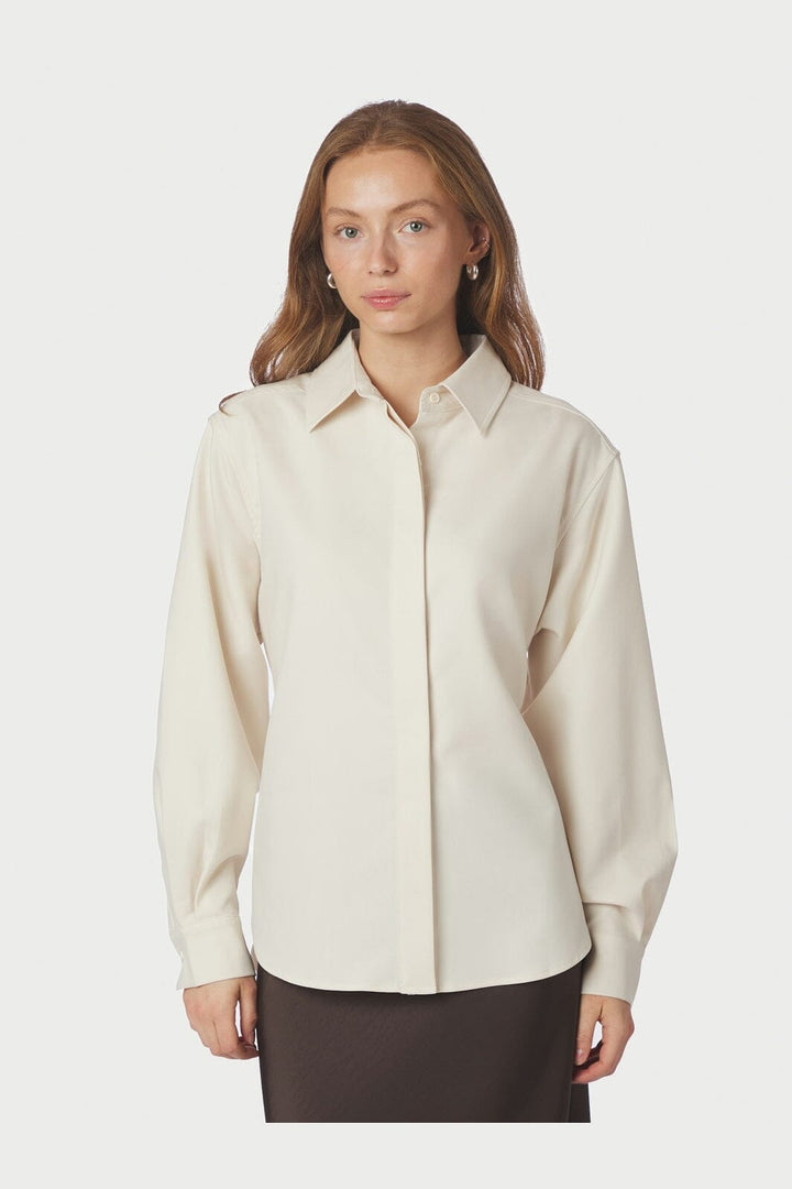 Neo Noir - Waldis Solid Shirt 163992 - 122 - Creme