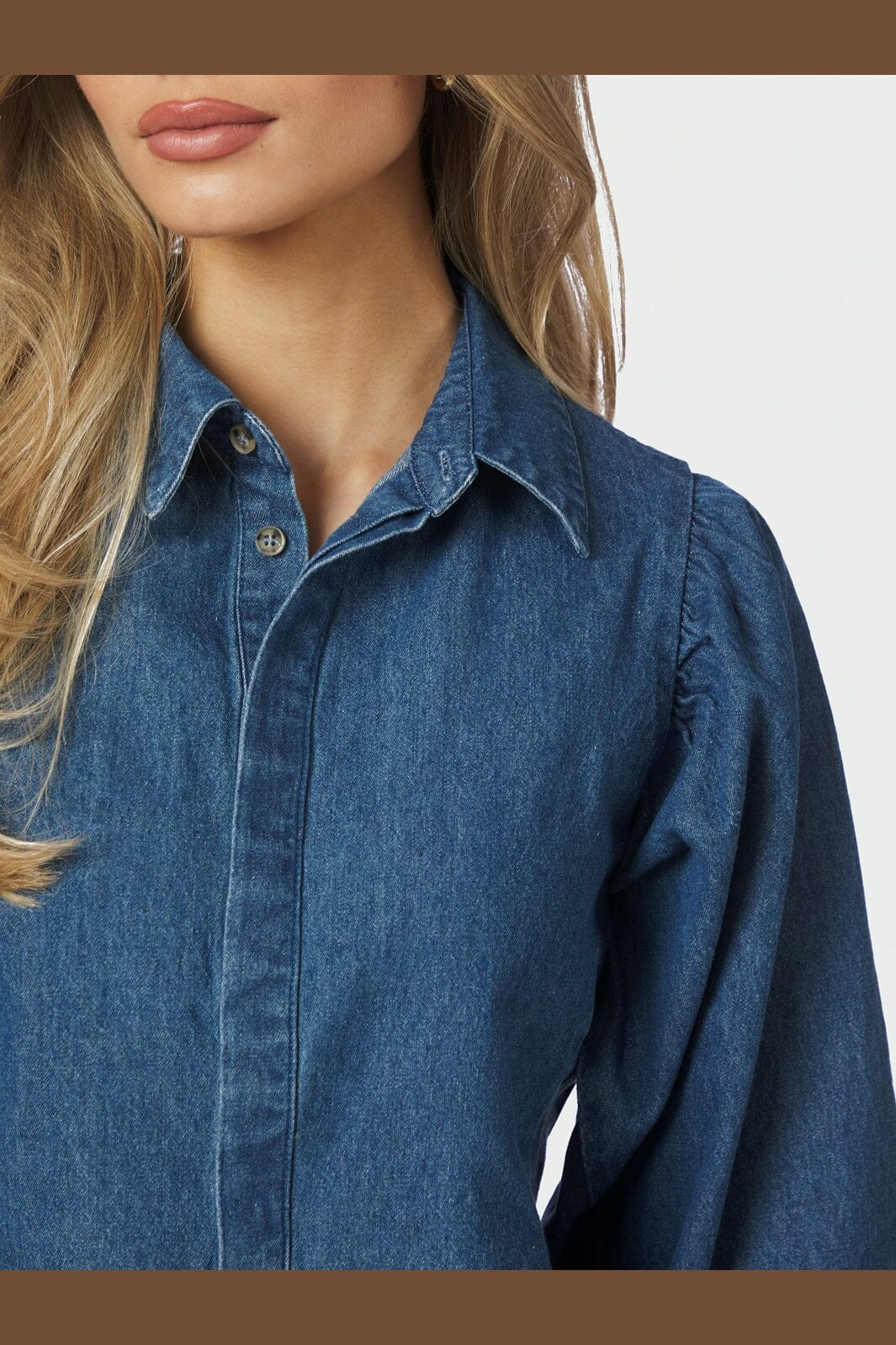 Neo Noir - Wandana Denim Blouse 167092 - 140 - Blue