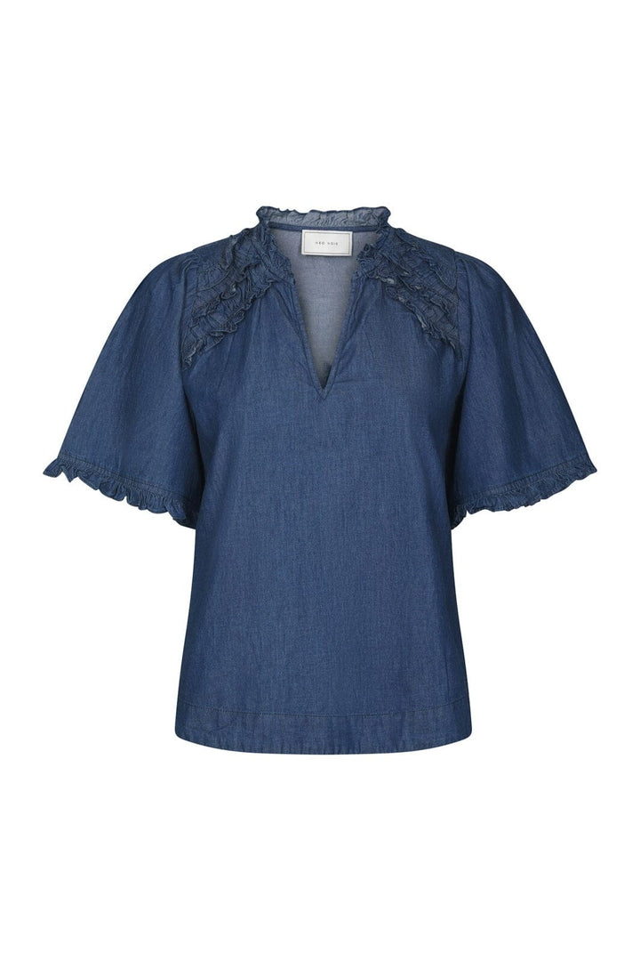 Neo Noir - Wendia Denim Blouse 168895 - 140 - Blue