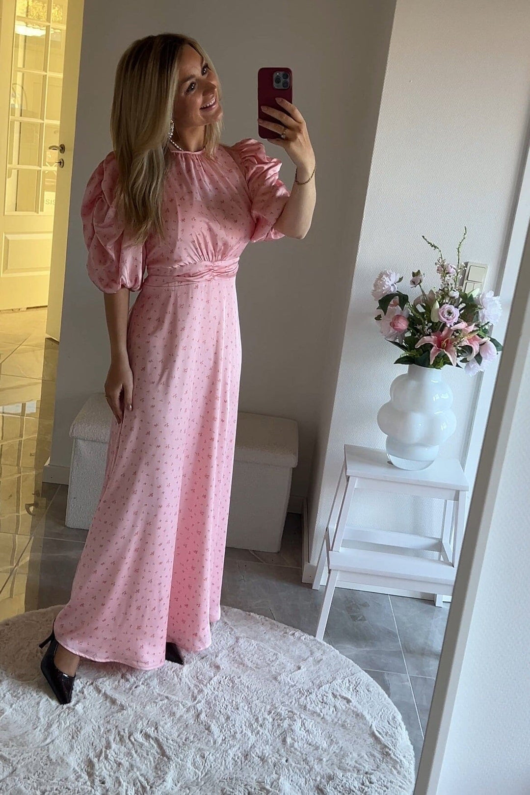 Neo Noir x Molly&My - Kikka Floral Dress 169137 - 754 - Light Pink Kjoler 