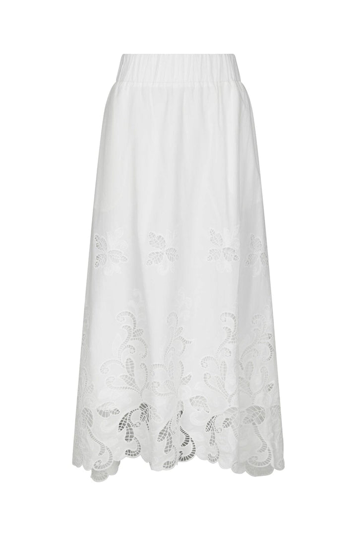 Neo Noir - Yara Long Emb Skirt 168438 - 120 - White