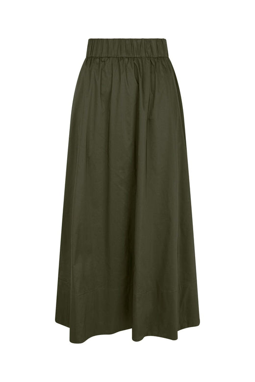 Neo Noir - Yara Long Poplin Skirt 163076 - 151 - Army