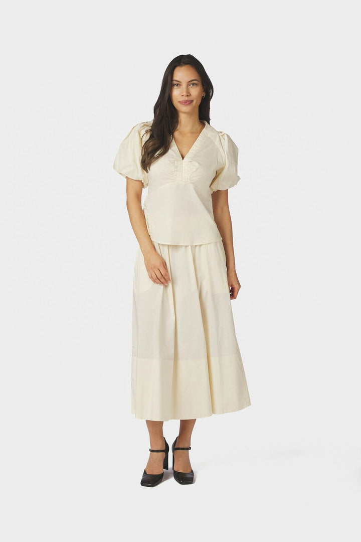 Neo Noir - Yara Poplin Skirt 158280 - 416 - Butter Yellow