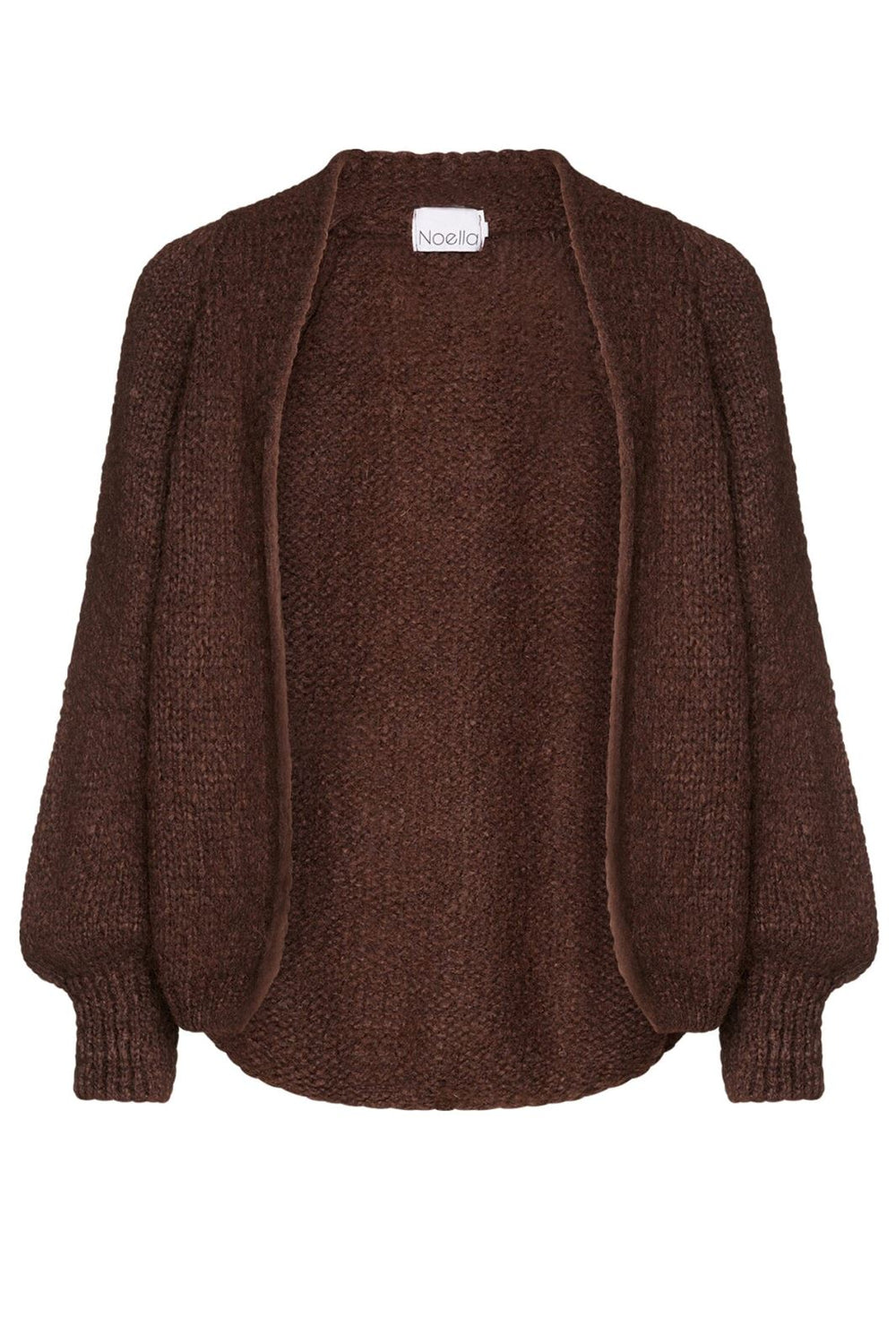 Noella - Fora Knit Cardigan - 548 Dark Brown Cardigans 