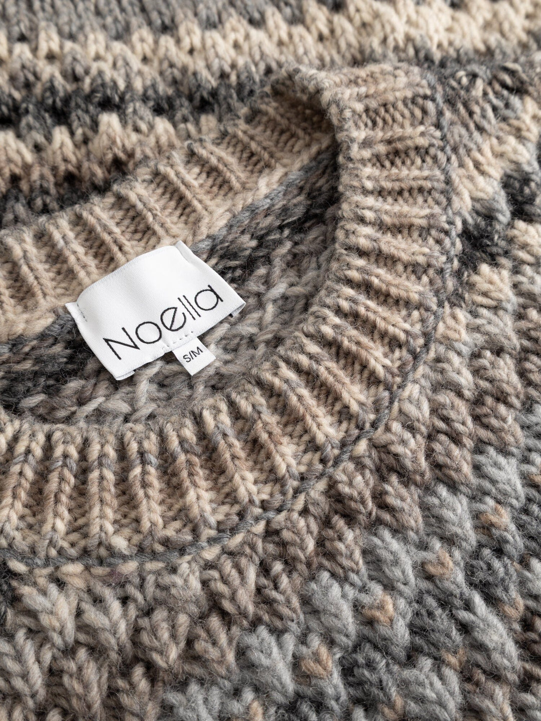 Noella - Gio Knit Sweater 12165005 - 906 - Light Grey Mix Strikbluser 