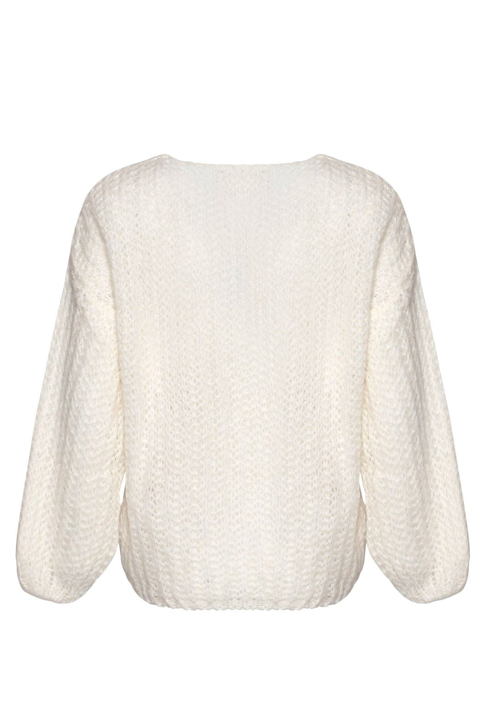 Noella - Joseph Knit Sweater - 028 White Strikbluser 