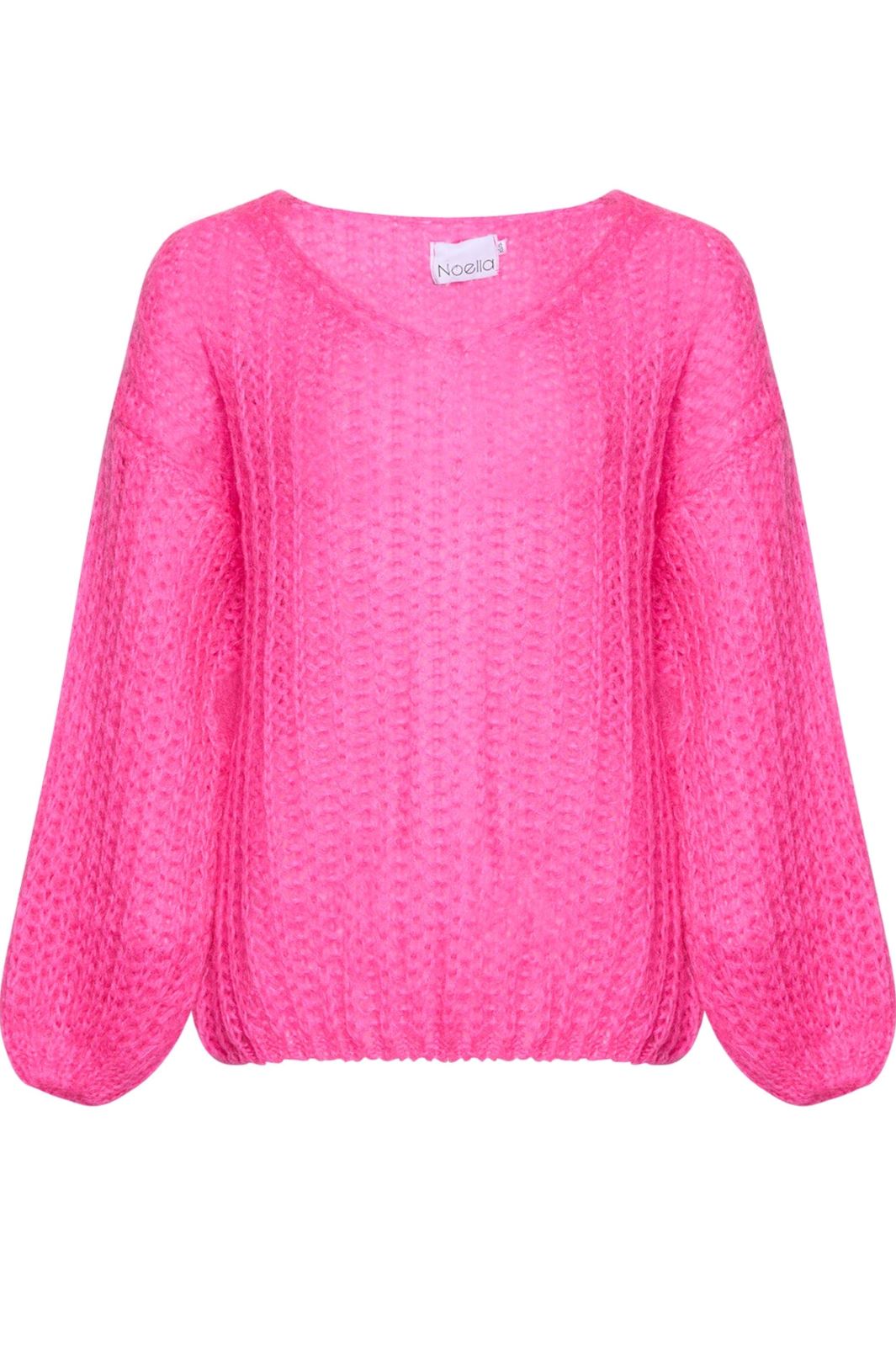 Noella - Joseph Knit Sweater - 031 Bright Pink Strikbluser 