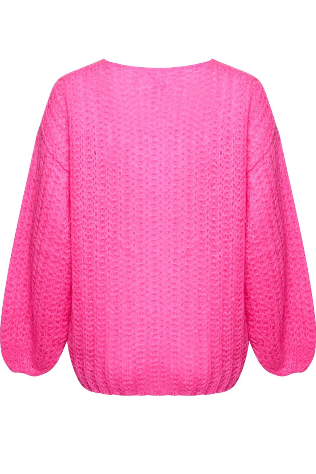 Noella - Joseph Knit Sweater - 031 Bright Pink Strikbluser 