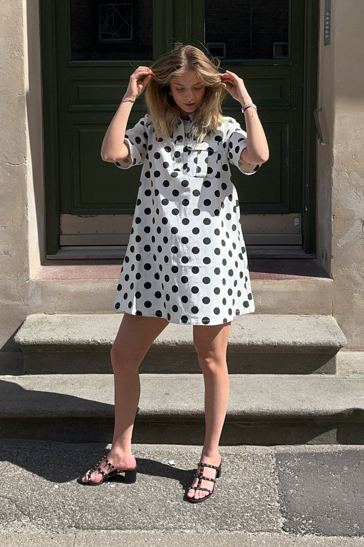 Noella - Jozie Dress 13280003 - 1323 Carmella White Print Kjoler 