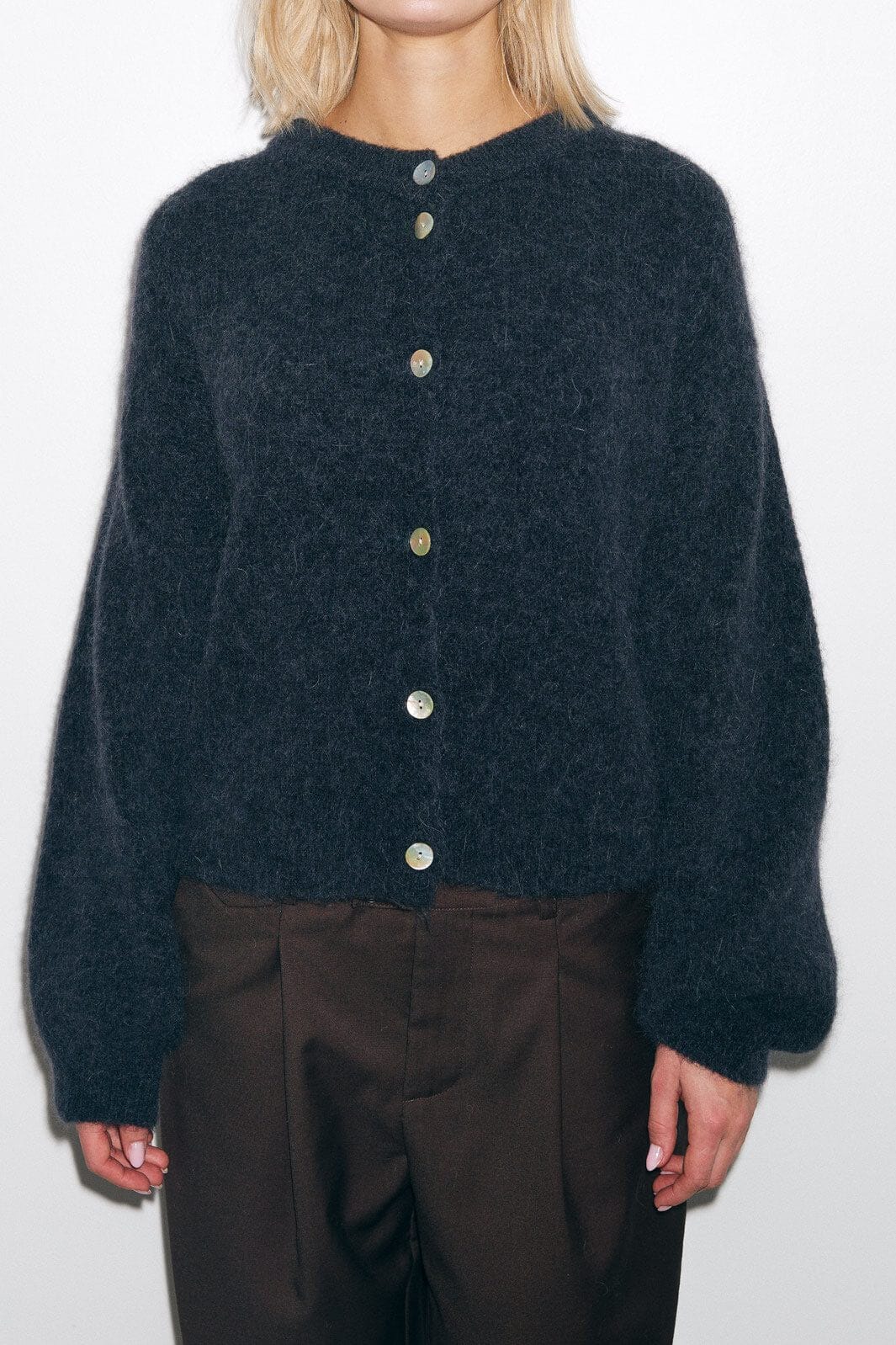 Noella - Kae Knit Cardigan 12940084 - 190 - Dark Grey