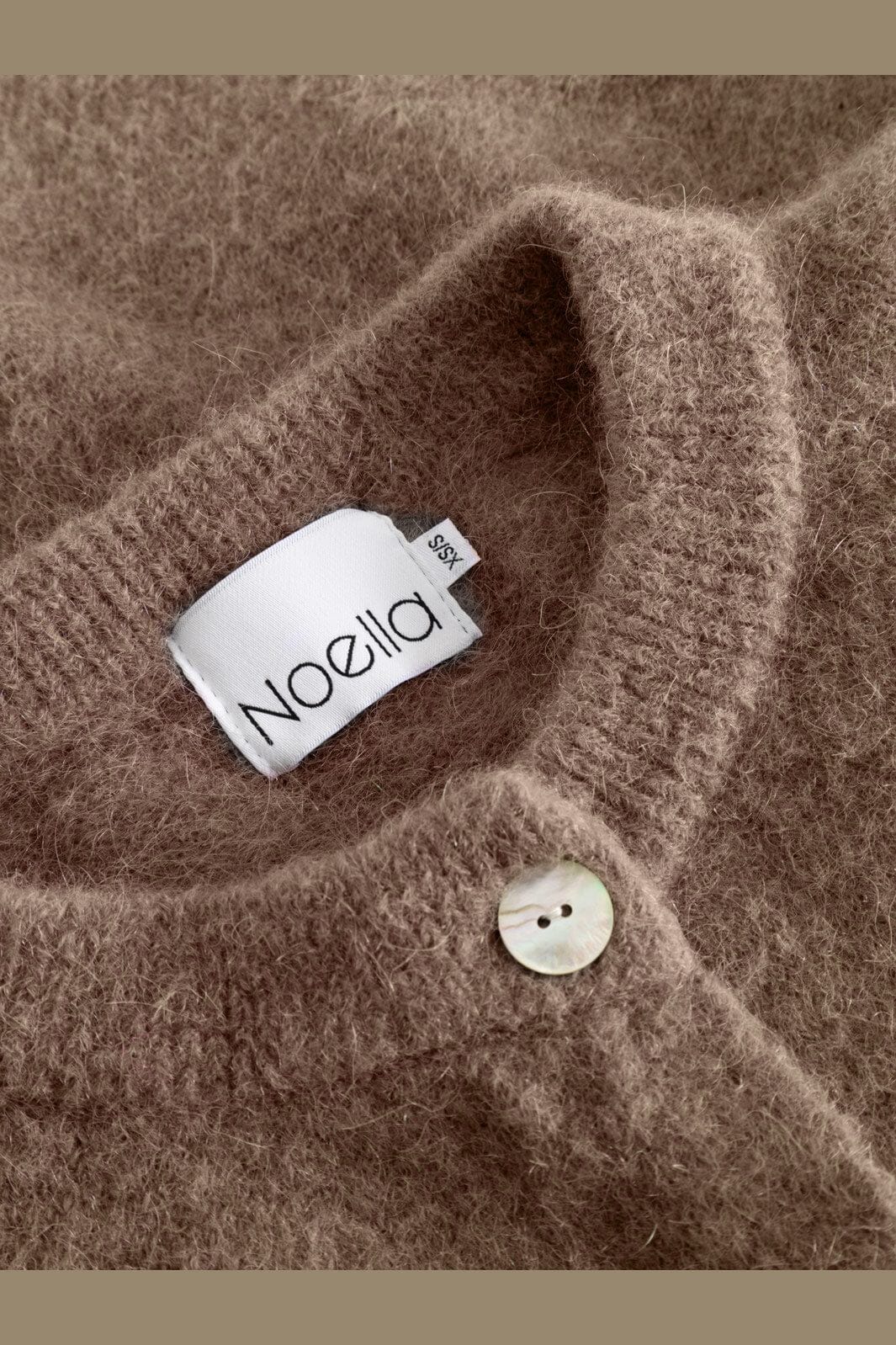 Noella - Kae Ss Knit Cardigan 12940086 - 1290 - Timber Brown