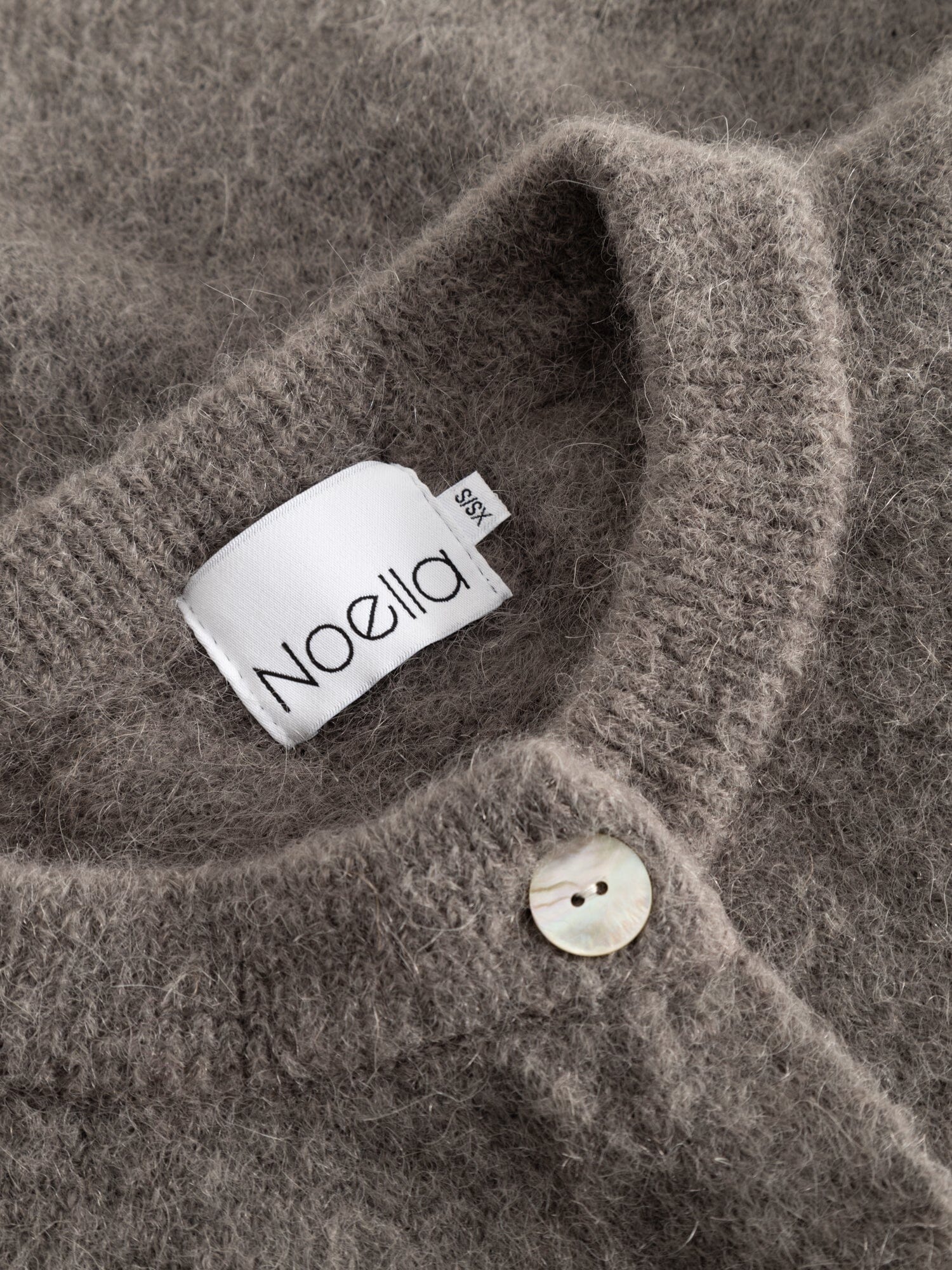 Noella - Kae Ss Knit Cardigan 12940086 - 173 - Coffee
