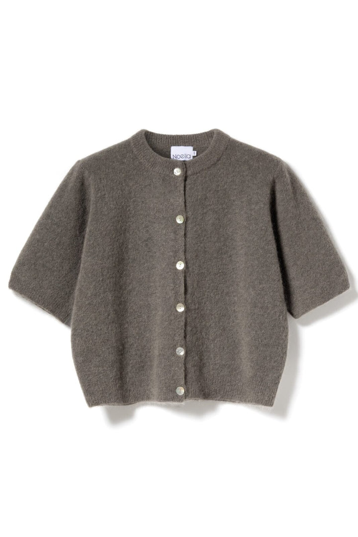 Noella - Kae Ss Knit Cardigan 12940086 - 173 - Coffee Cardigans 