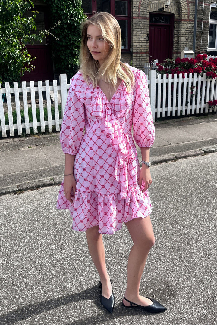 Noella - Kayann Dress - 1266 Pink Lemonade Combo Kjoler 