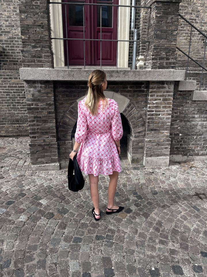 Noella - Kayann Dress - 1266 Pink Lemonade Combo Kjoler 