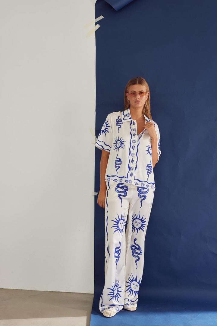 Noella - Kealy Shirt 13060001 - 1313 Chana Blue Print