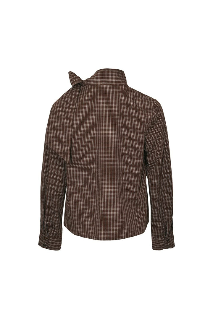 Noella - Kesha Ls Blouse 14520001 - 1408 - Cari Brown Check