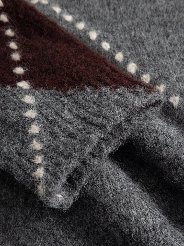 Noella - Lai Knit 14670001 - 003 - Medium Grey Mel. Strikbluser 