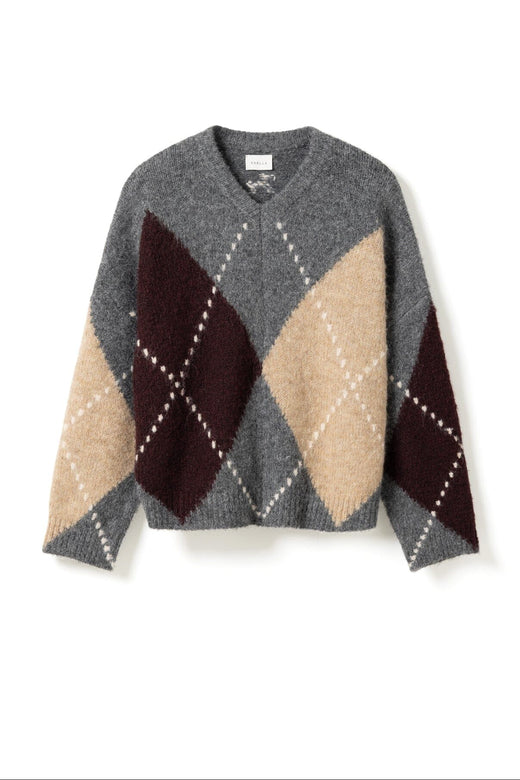 Noella - Lai Knit 14670001 - 003 - Medium Grey Mel. Strikbluser 