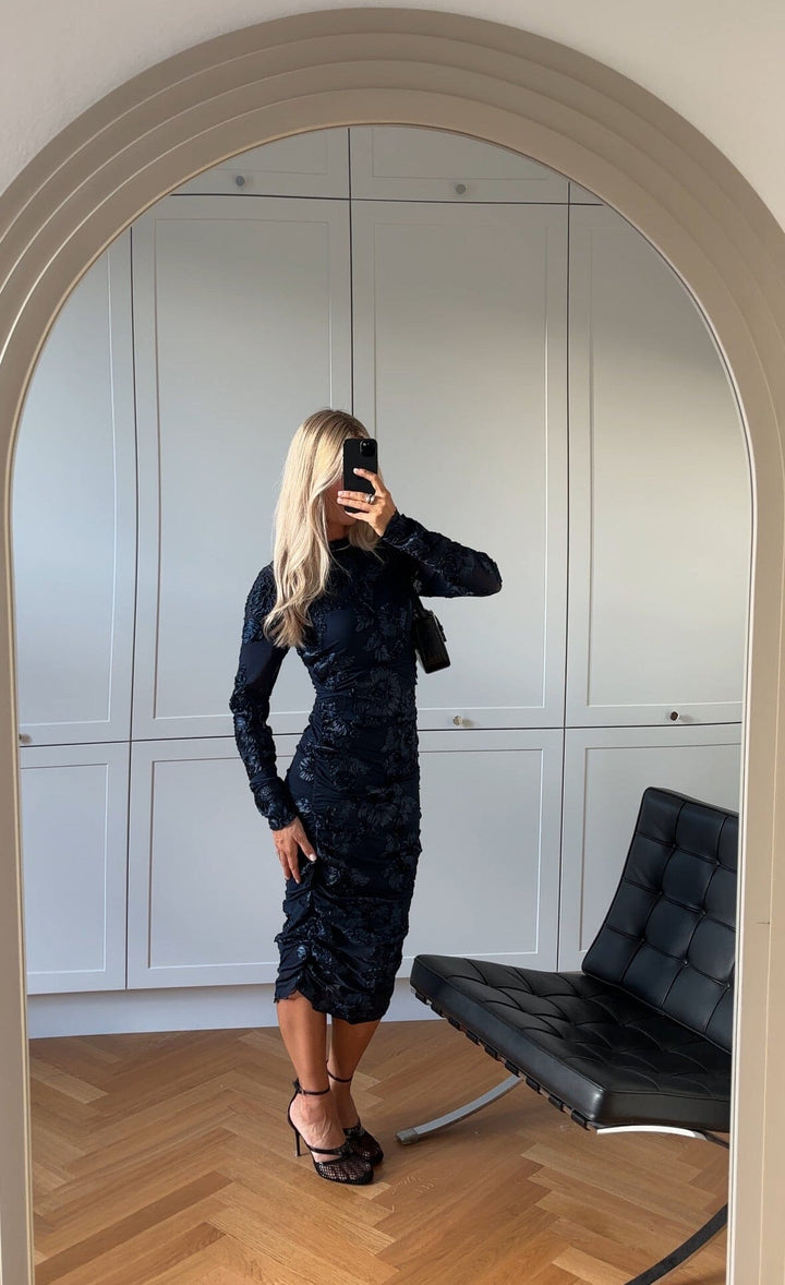 Noella - Lavinia L/S Dress 13500002 - 007 - Navy Kjoler 