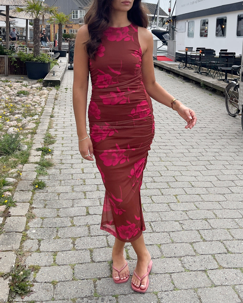 Noella - Leanna Dress 13460002 - 1337 Cassie Brown Print Kjoler 