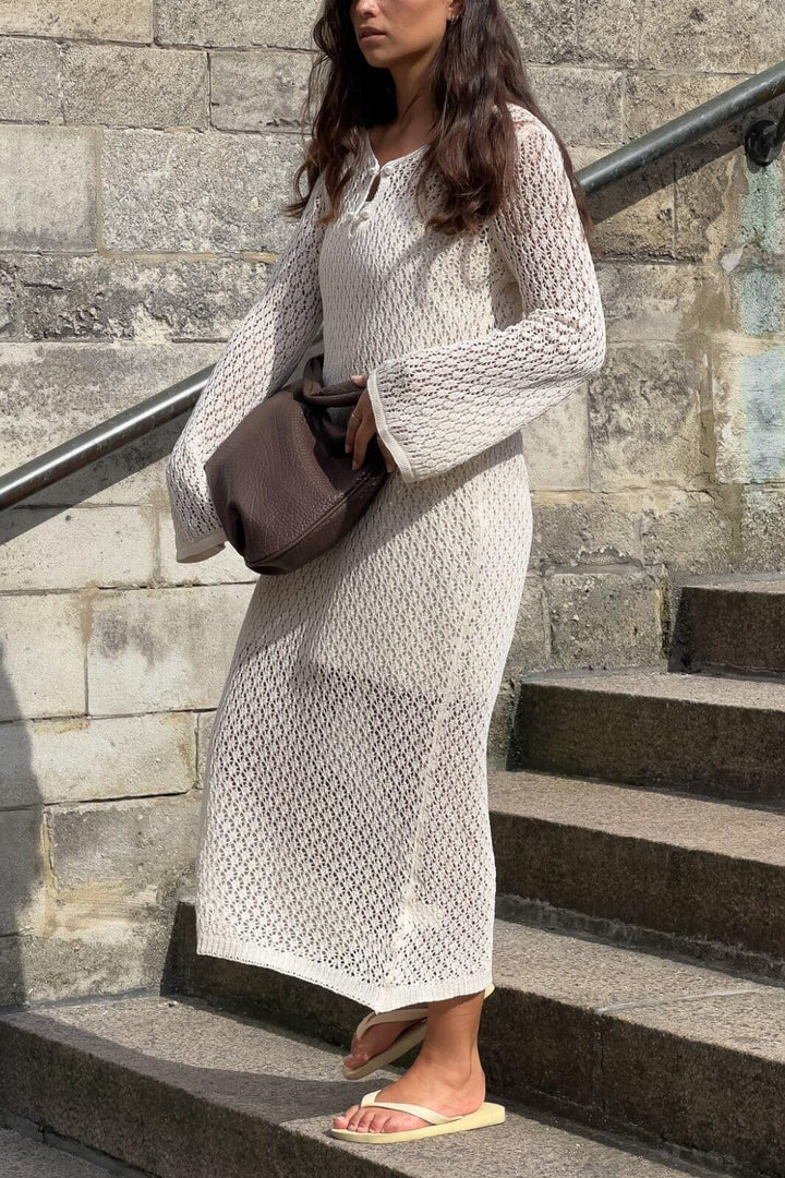 Noella - Leilany Knit Dress 13150001 - 974 Ivory Kjoler 