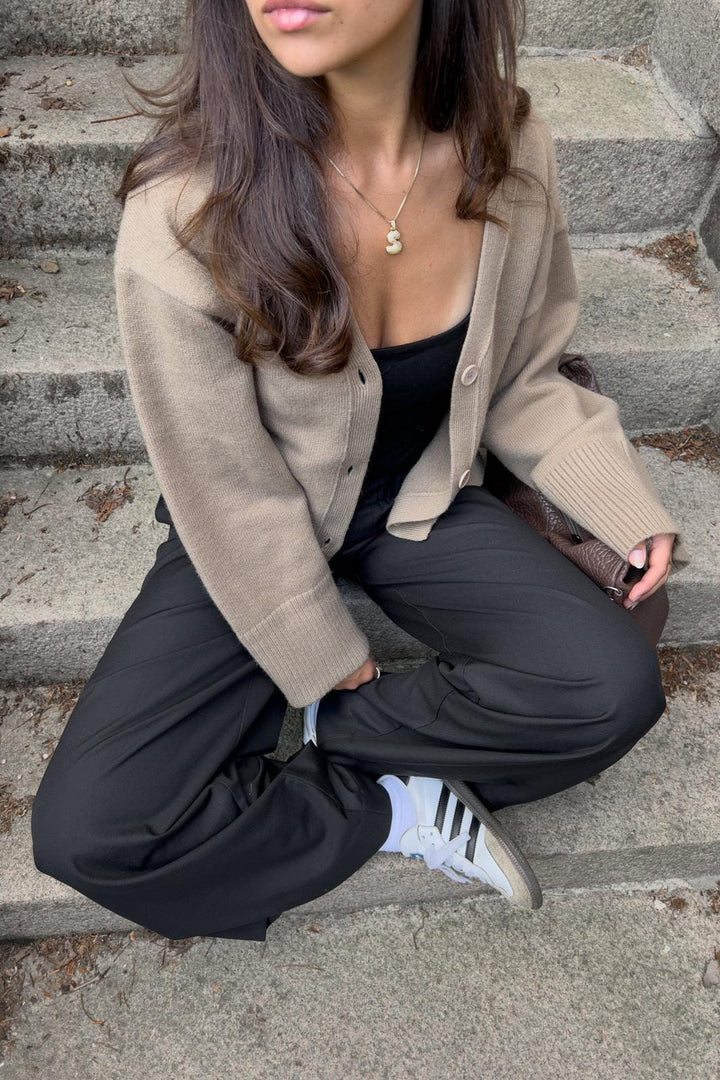 Noella - Lenyx Knit 13770001 - 1356 - Timber Brown Melange Strikbluser 