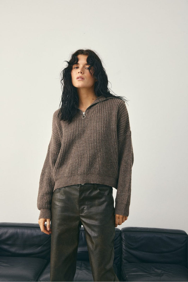 Noella - Leondra Pants 14260002 - 1396 - Worn Brown