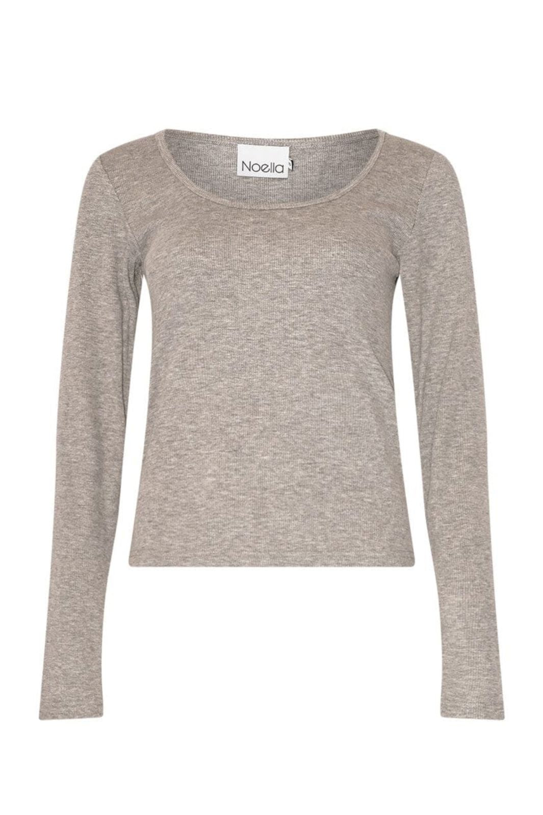 Noella - Leyton Top 14100001 - 972 - Medium Grey Mel. T-shirts 