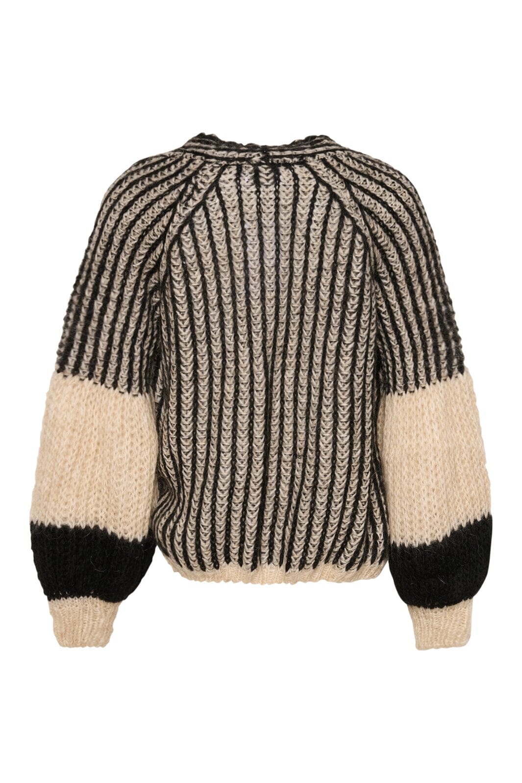 Noella - Liana Knit Cardigan - Cream/Black Cardigans 