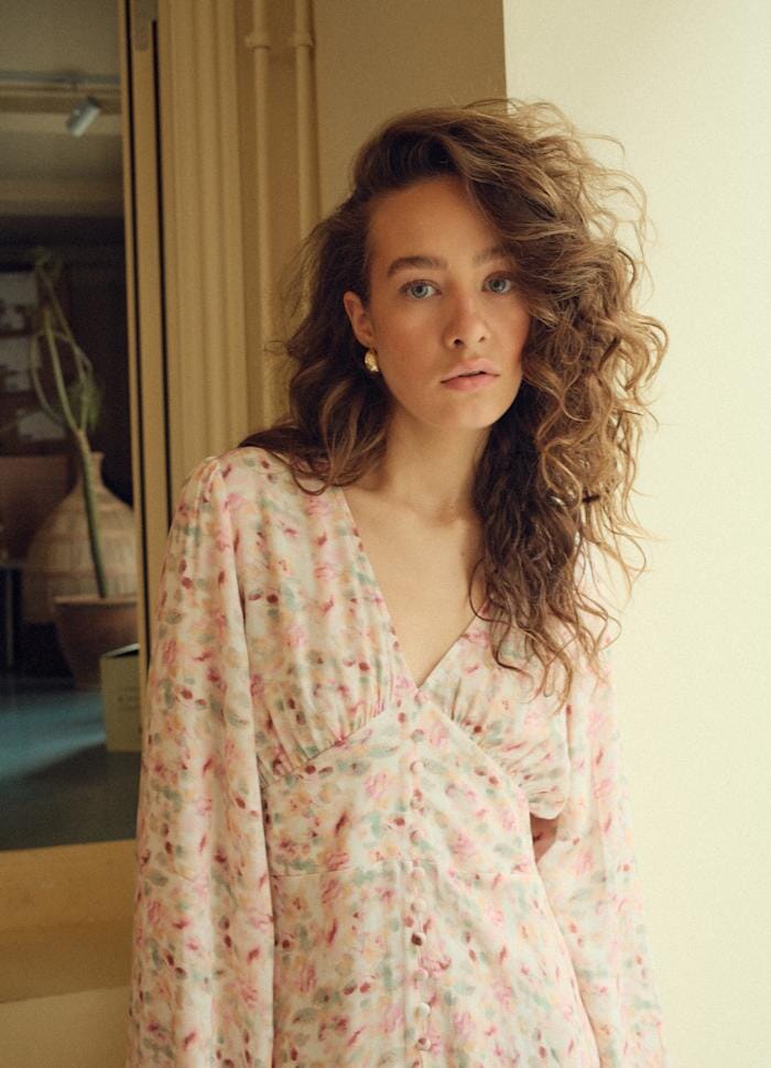 Noella - Lilith Maxi Dress 14160005 - 1389 - Cinthia Pink Print Kjoler 