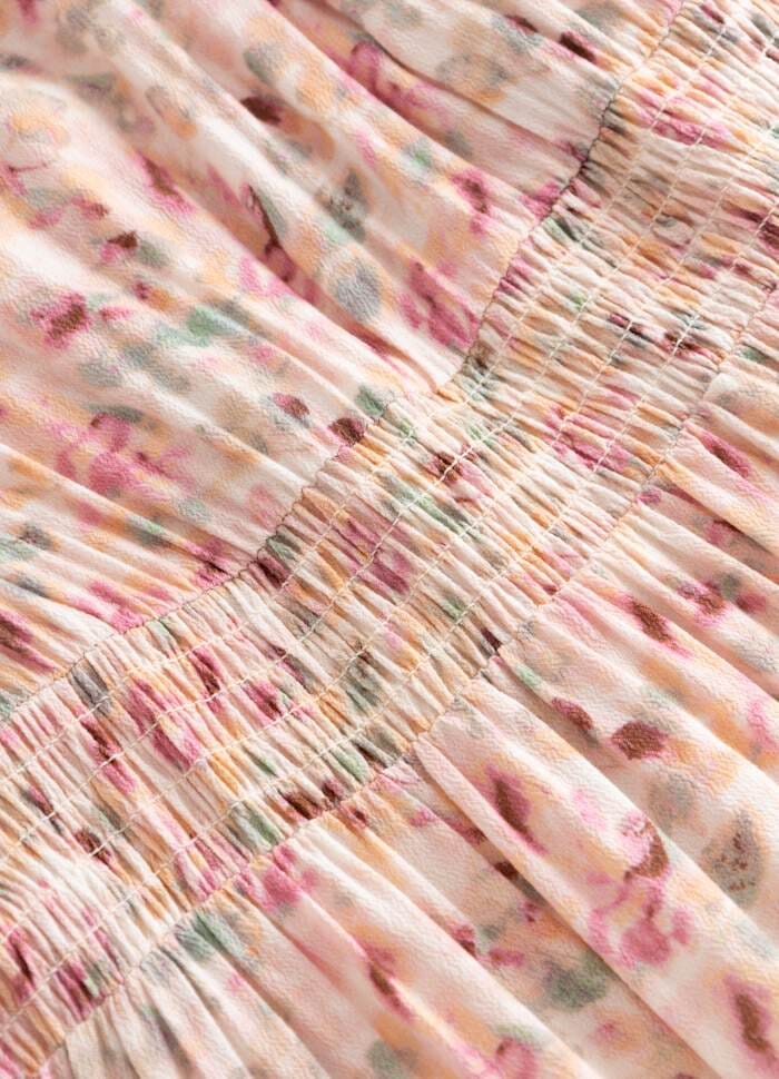 Noella - Lilith Maxi Dress 14160005 - 1389 - Cinthia Pink Print Kjoler 