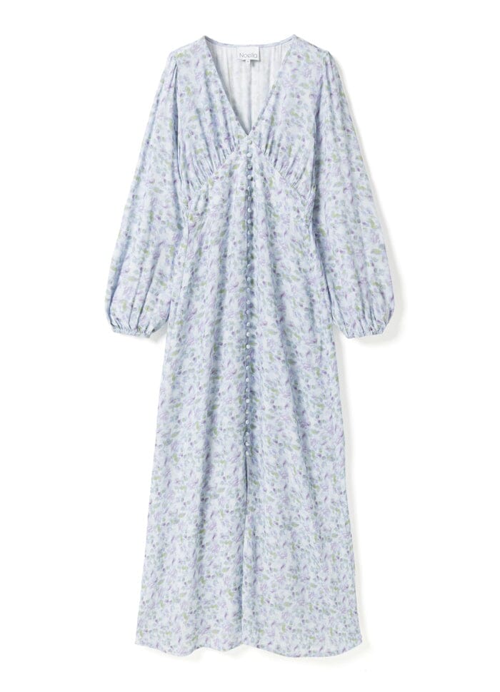 Noella - Lilith Maxi Dress 14160005 - 1390 - Cinthia Blue Print Kjoler 