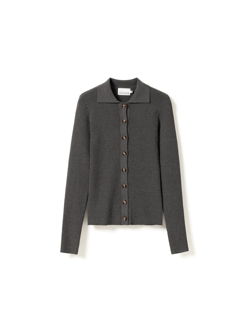 Noella - Livanna Knit Cardigan 13800005 - 972 - Medium Grey Mel. Cardigans 