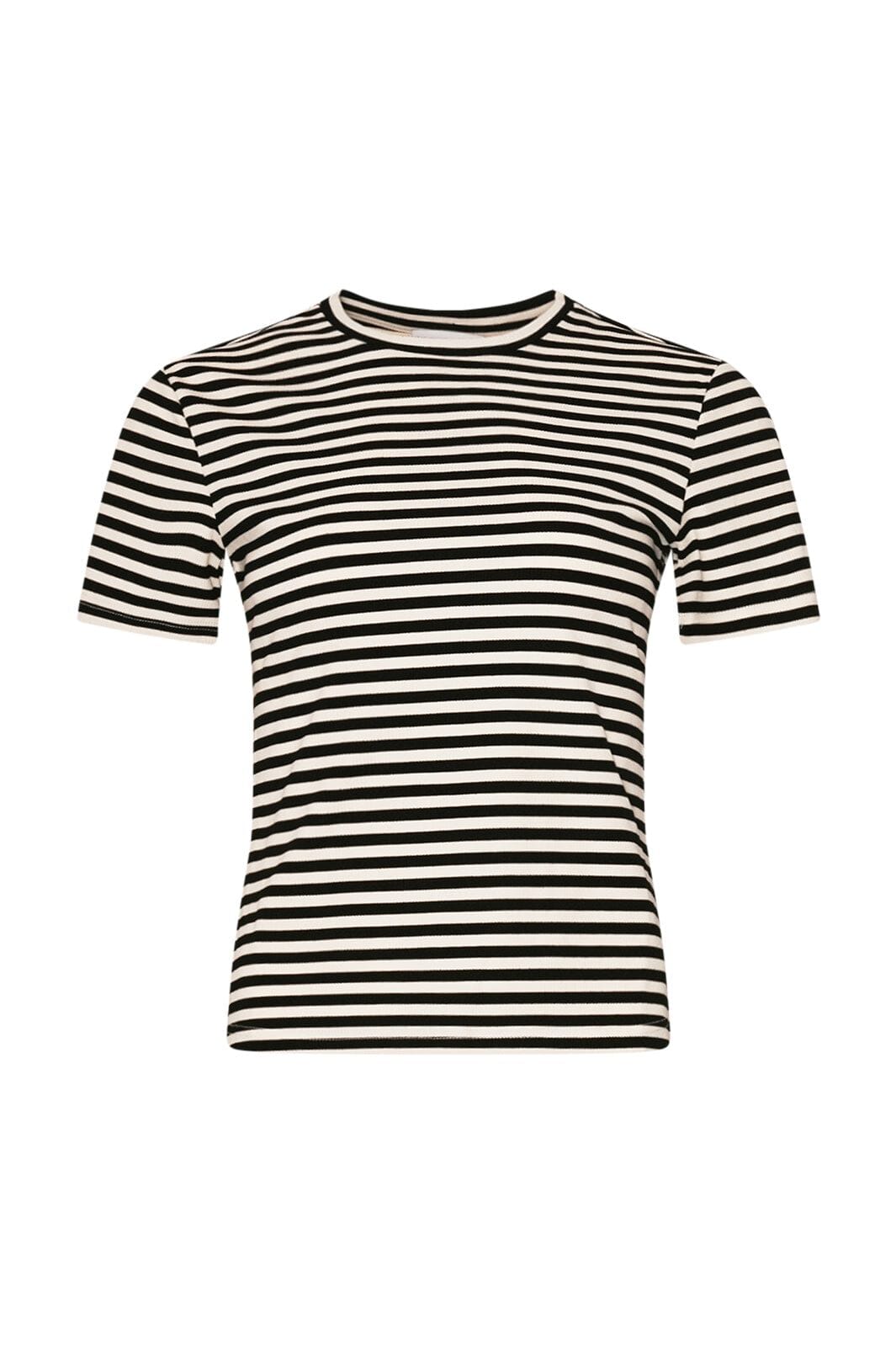 Noella - Lizzy Top 14030001 - 1381 - Ivory Black Stripe