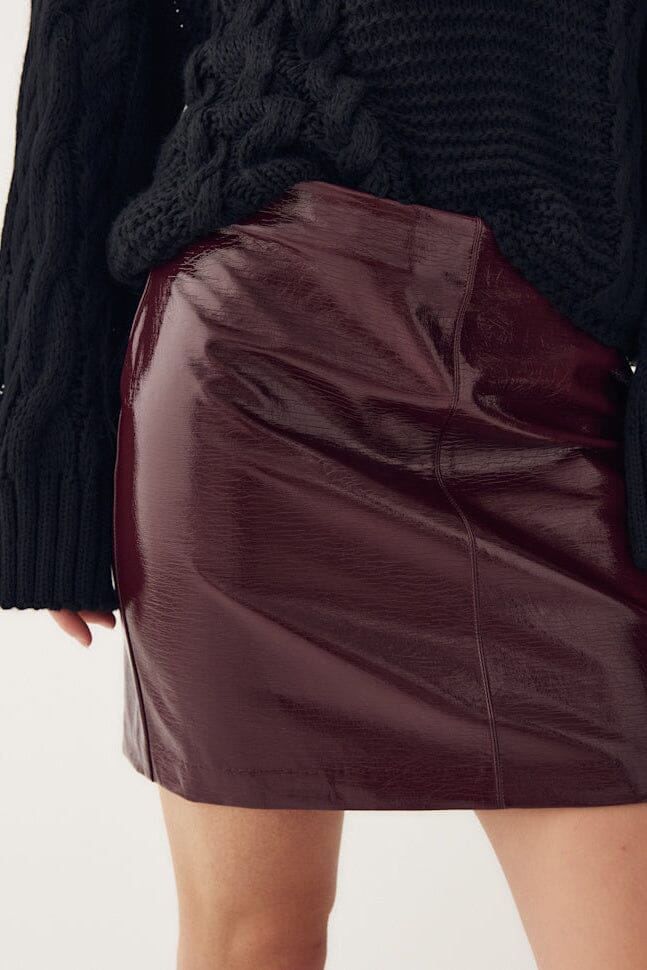 Noella - Lovetta Sh Skirt 14650002 - 1355 - Dusty Mahogany Nederdele 