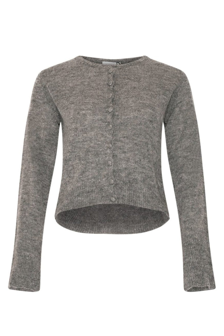 Noella - Lya Knit Cardigan 13980002 - 019 - Dark Grey Melange