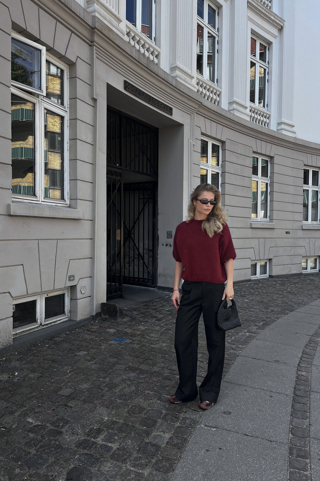 Noella - Mimi Knit Jumper 12366001 - 1355 - Dusty Mahogany Strikbluser 