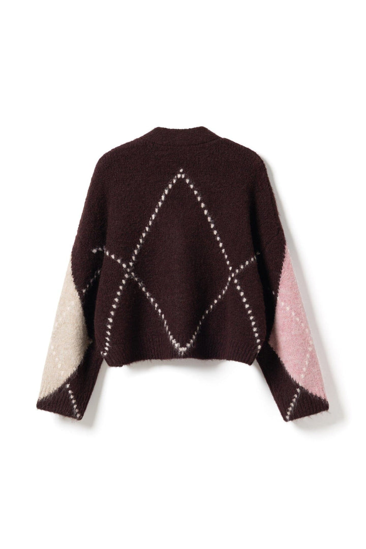 Noella - N-Laiana Knit Cardigan 14670002 - 1470 - Winetasting Mix Cardigans 