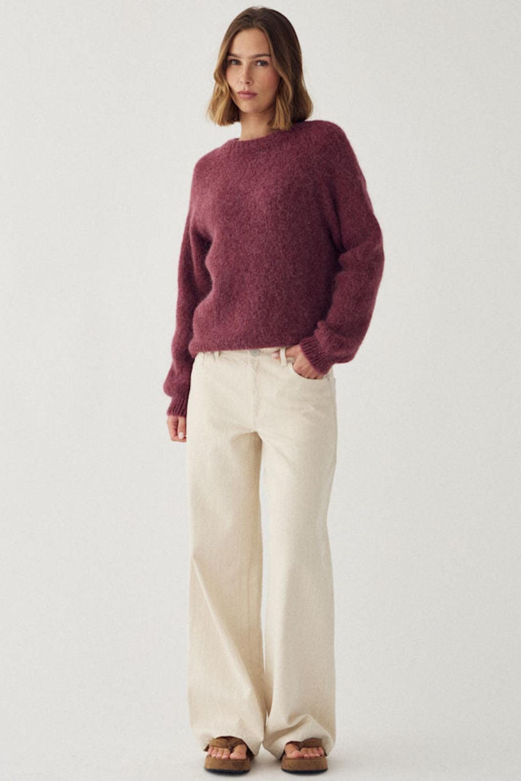 Noella - N-Latora Knit 15950002 - 1285 - Rust Strikbluser 