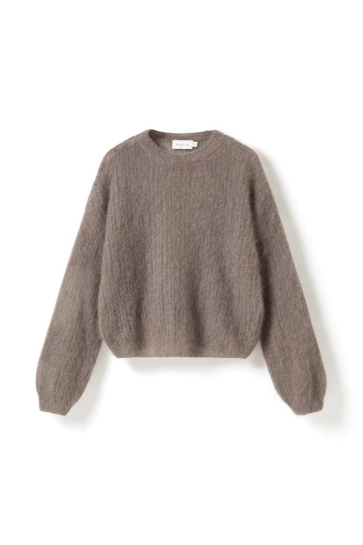 Noella - N-Lillee Knit 17030001 - 1438 - Timber Wolf Strikbluser 