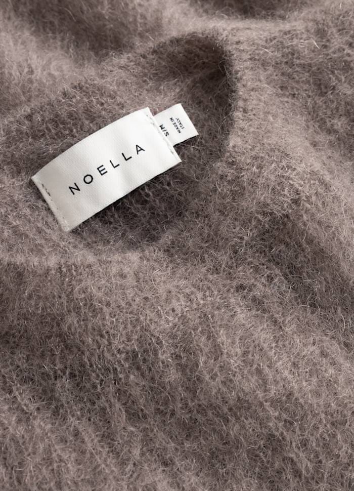 Noella - N-Lillee Knit 17030001 - 1438M/L - Timber Wolf Strikbluser 