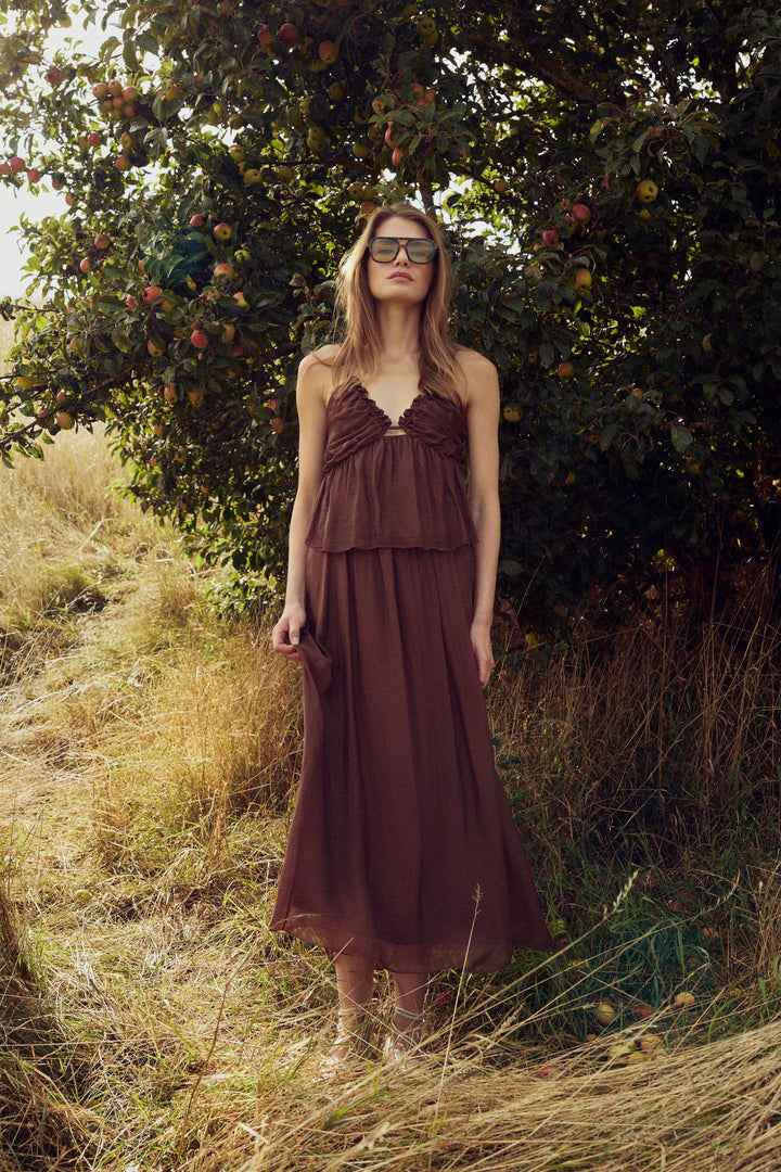 Noella - N-Makoa Skirt 15650002 - 674 - Chocolate Nederdele 