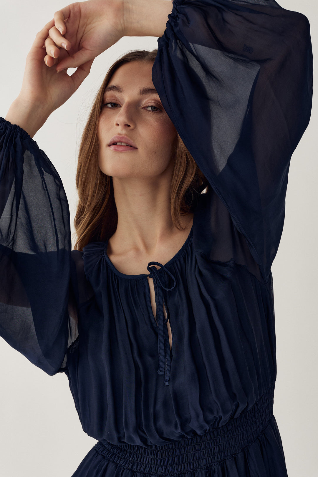 Noella - N-Mariel Maxi Dress 15650005 - 007 - Navy Kjoler 