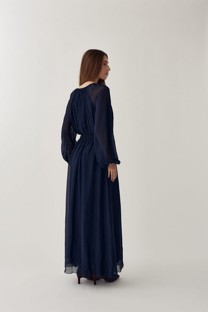 Noella - N-Mariel Maxi Dress 15650005 - 007 - Navy Kjoler 