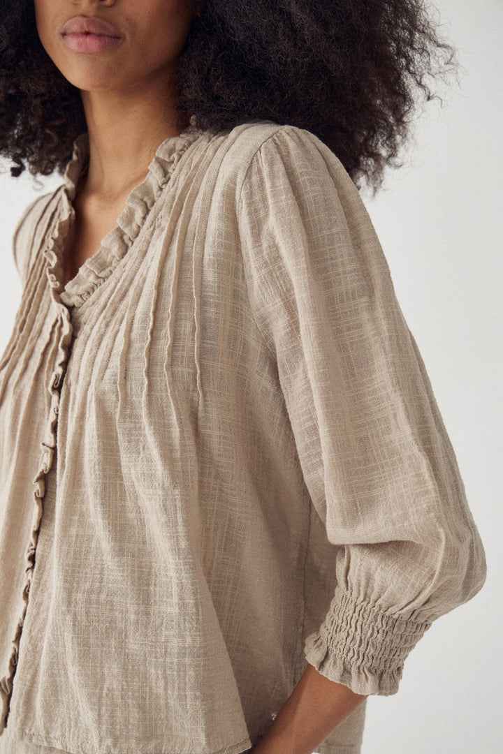 Noella - N-Marin Blouse 15710002 - 1454 - Grey Ivory Bluser 