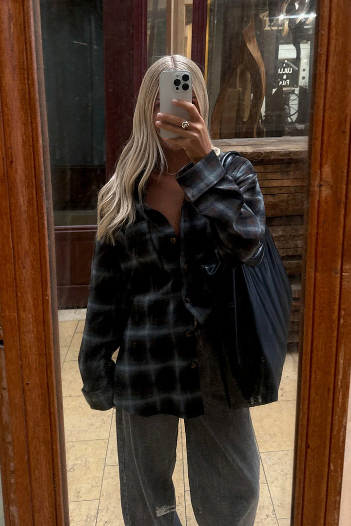 Noella - N-Marlon Shirt 18150002 - 528 - Danne Brown Blue Check Skjorter 