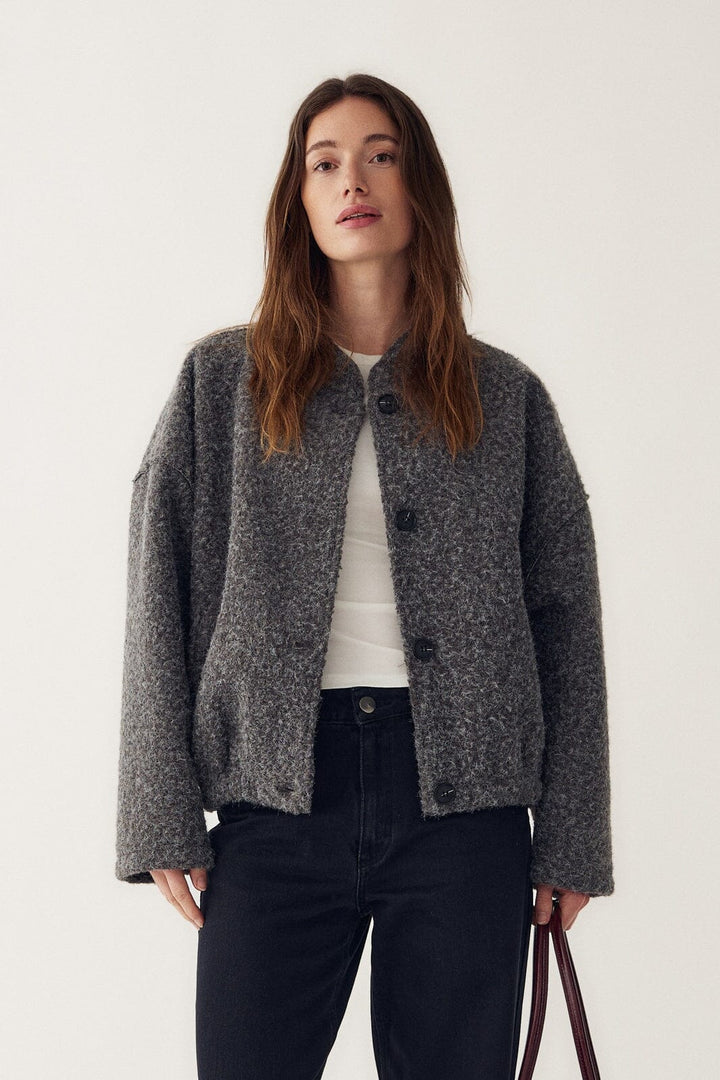 Noella - N-Marnie Jacket 15920001 - 019 - Dark Grey Melange