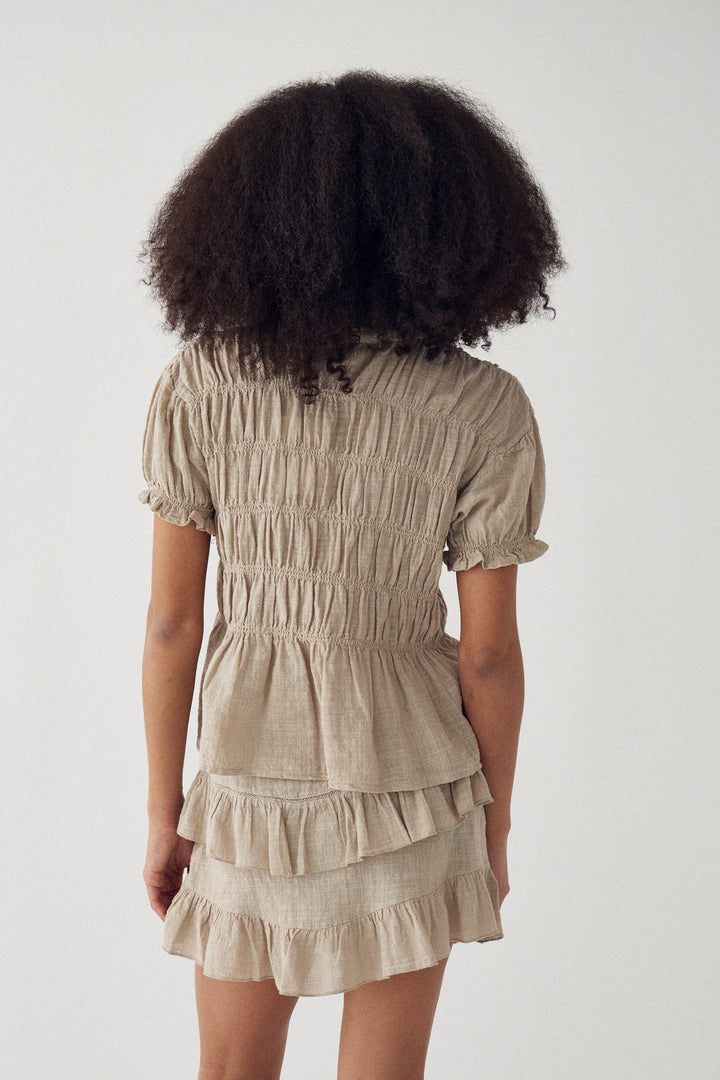 Noella - N-Marty Blouse 15710004 - 1454 - Grey Ivory Bluser 