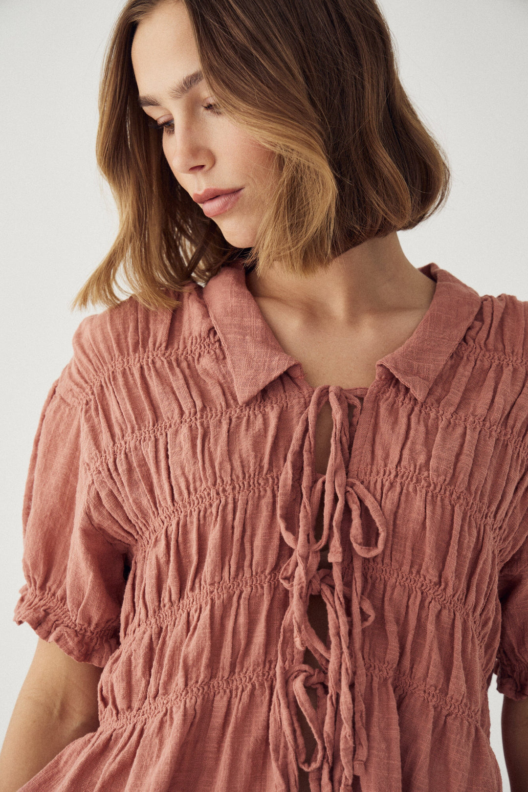 Noella - N-Marty Blouse 15710004 - 1455 - Red Clay Bluser 